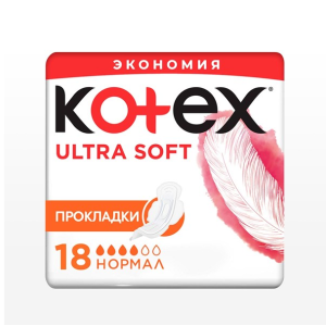 Котекс Ultra Soft нормал прокладки №18